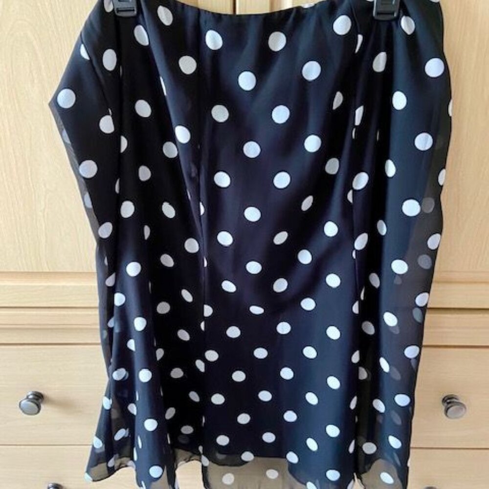 Black and White polka dot skirt